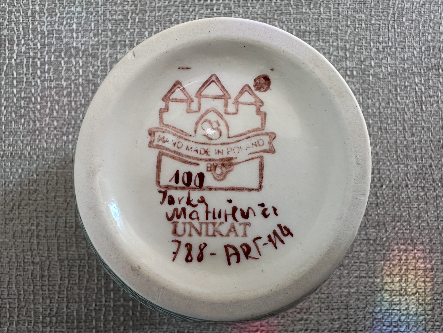 Zakłady Ceramiczne Bolesławiec Polish Pottery - Handmade - Flower Vase – UNIKAT #788-ART-114 – Artist Signed by Jarke Matnhncb