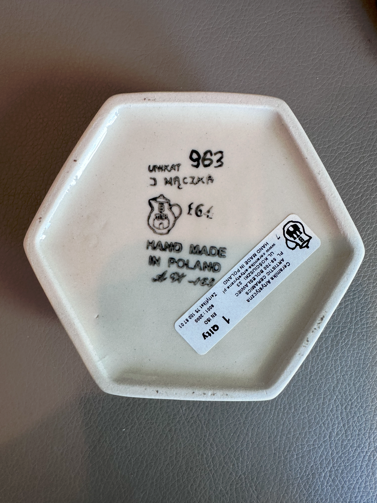 Ceramika Artystyczna Bolesławiec Polish Pottery, Hand-Painted, Sugar Bowl – UNIKAT #963 – Artist Signed by J. Maczka