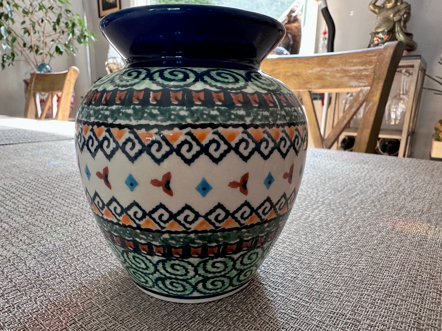 Zakłady Ceramiczne Bolesławiec Polish Pottery - Handmade - Flower Vase – UNIKAT #788-ART-114 – Artist Signed by Jarke Matnhncb