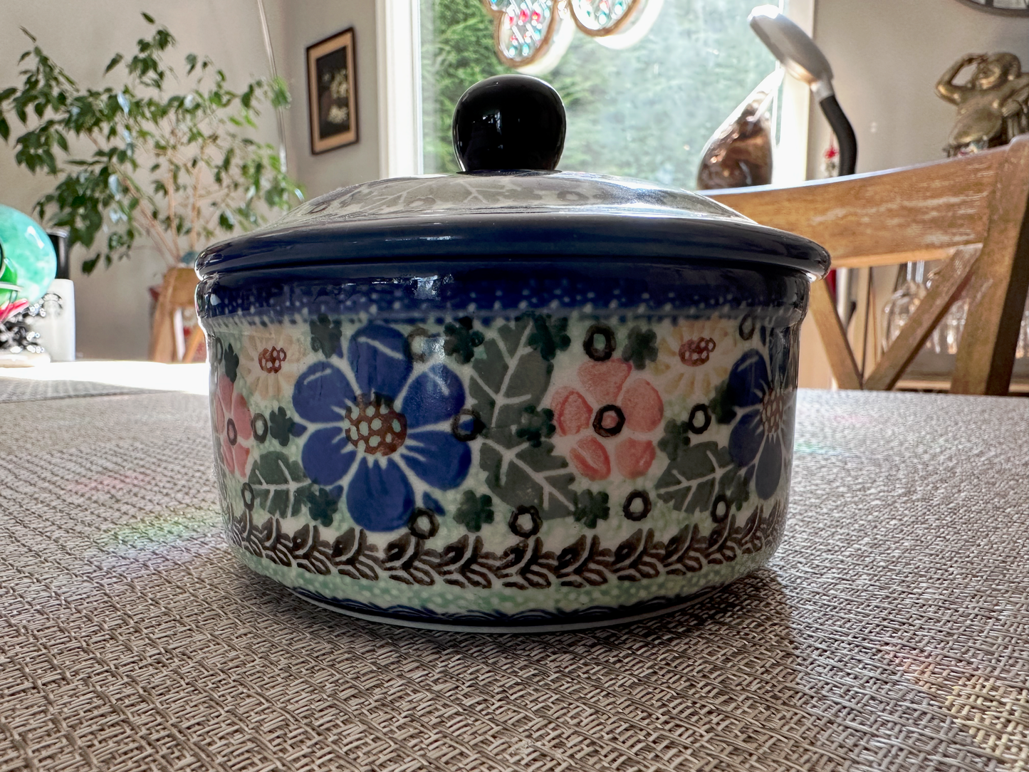 Ceramika Artystyczna Bolesławiec Polish Pottery - Handmade - Butter Dish – UNIKAT #2200 – Artist Signed by M. Starzyk