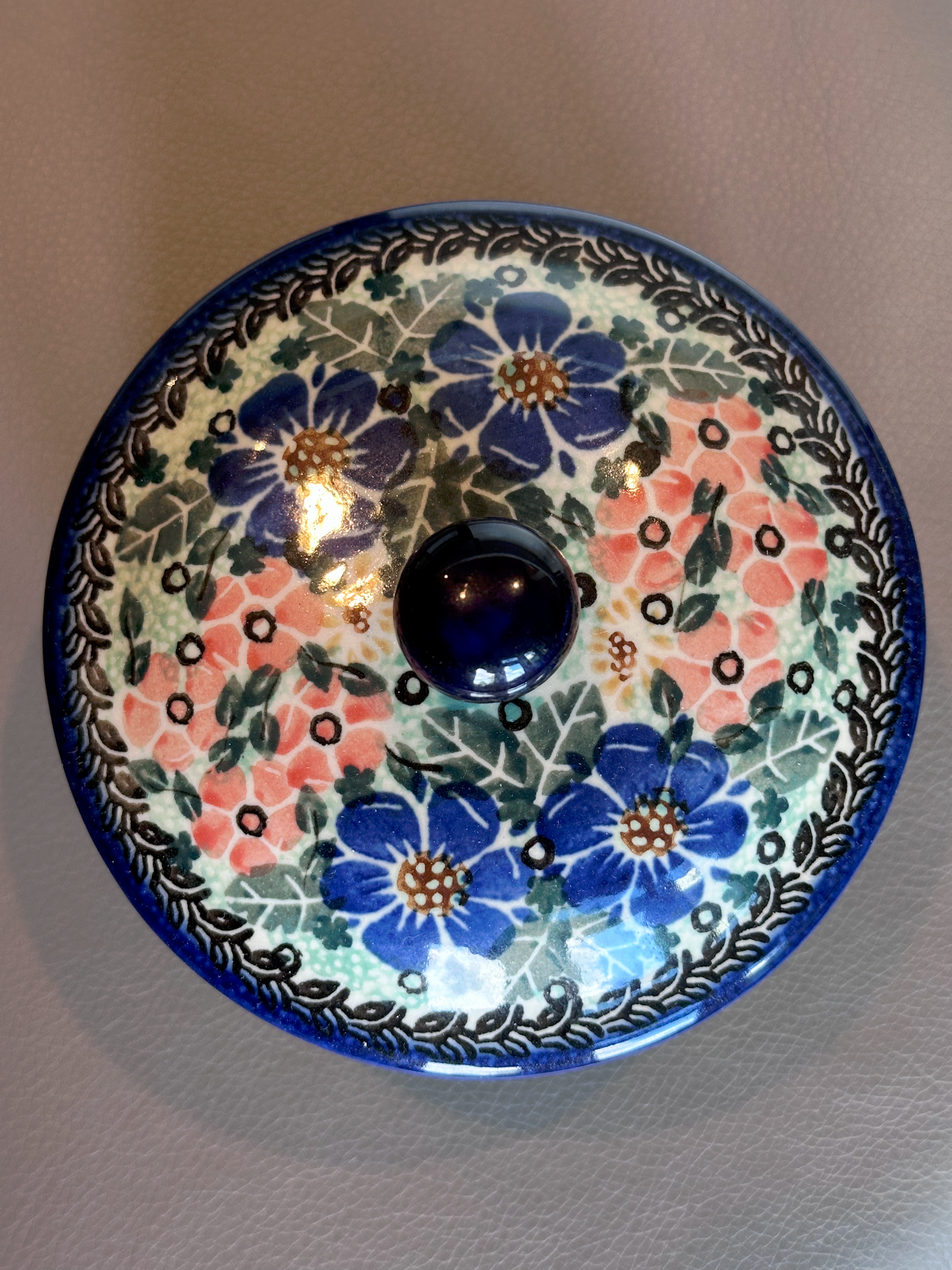 Ceramika Artystyczna Bolesławiec Polish Pottery - Handmade - Butter Dish – UNIKAT #2200 – Artist Signed by M. Starzyk