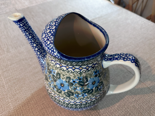 Ceramika Artystyczna Bolesławiec Polish Pottery Water Pitcher – Unikat #1042 – Handmade - Artist Signed by Teresa Andrukiewicz, 2 Qt