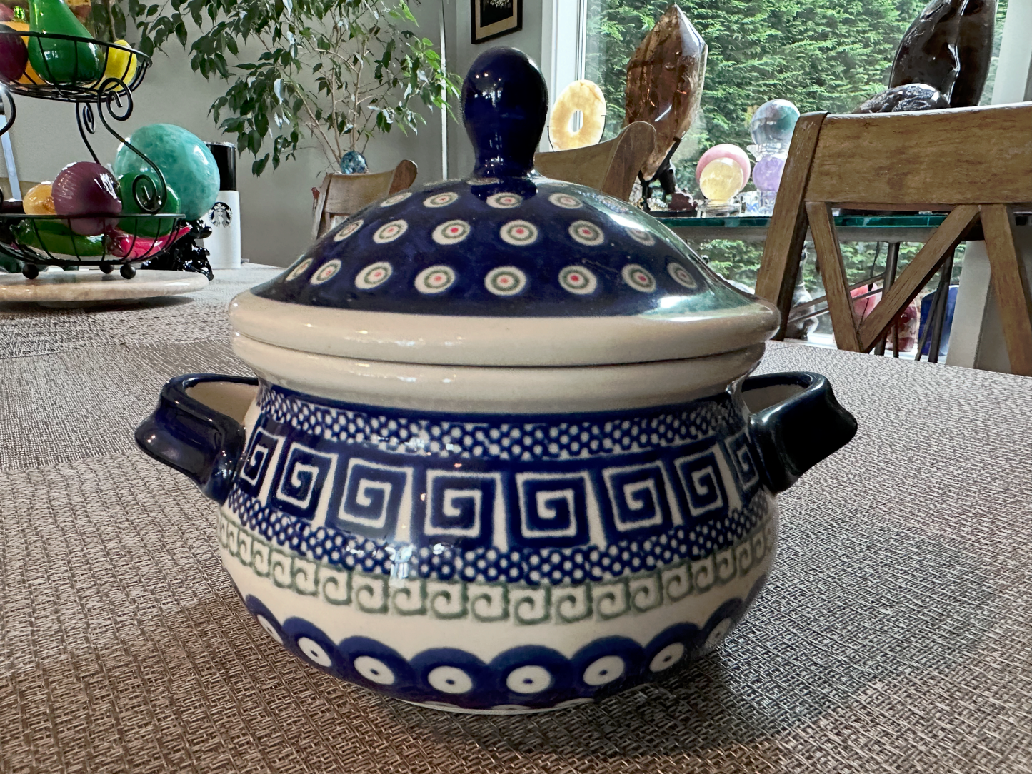 Zakłady Ceramiczne Bolesławiec Polish Pottery - Handmade - Lidded Tureen - 1/2 Qt