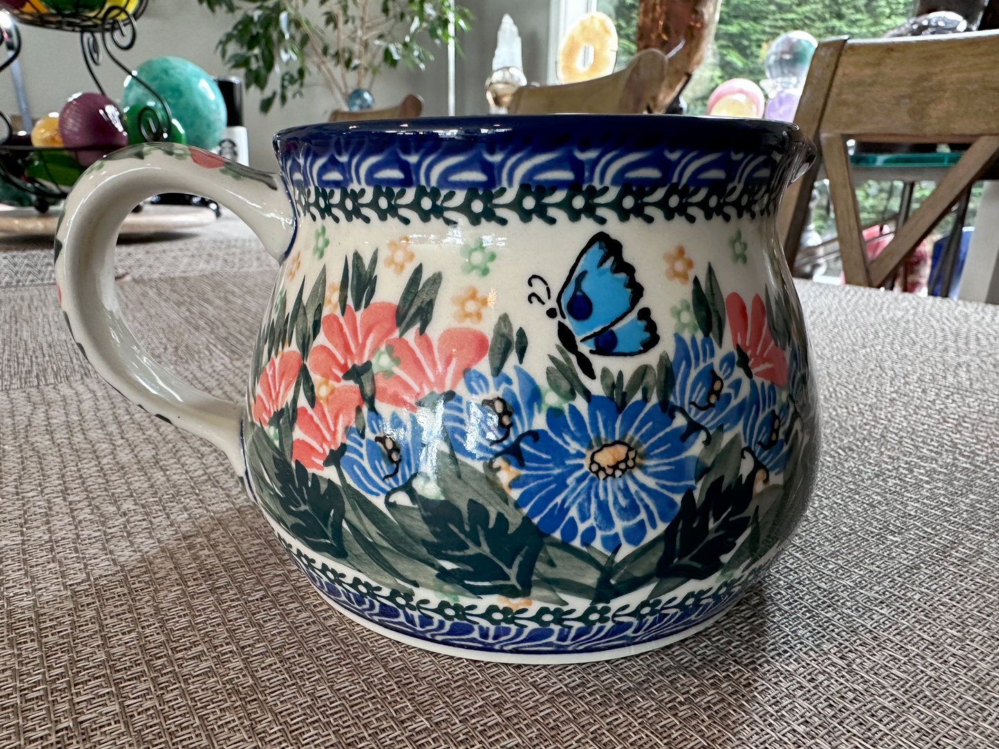 Ceramika Artystyczna Bolesławiec Polish Pottery - Pitcher – Unikat #2555 – Handmade and Artist Signed by K. Deptuka - 1 Qt