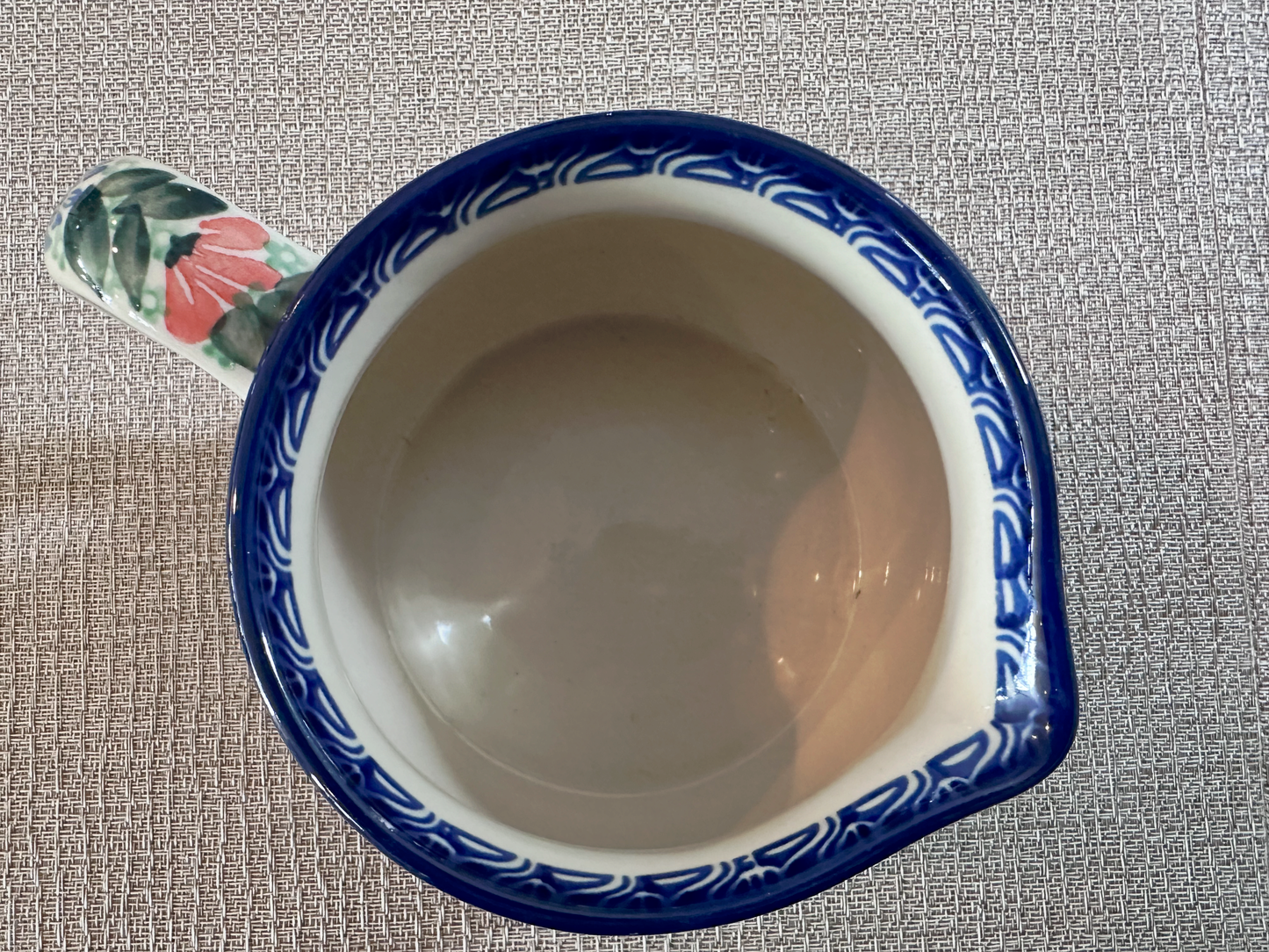 Ceramika Artystyczna Bolesławiec Polish Pottery - Pitcher – Unikat #2555 – Handmade and Artist Signed by K. Deptuka - 1 Qt