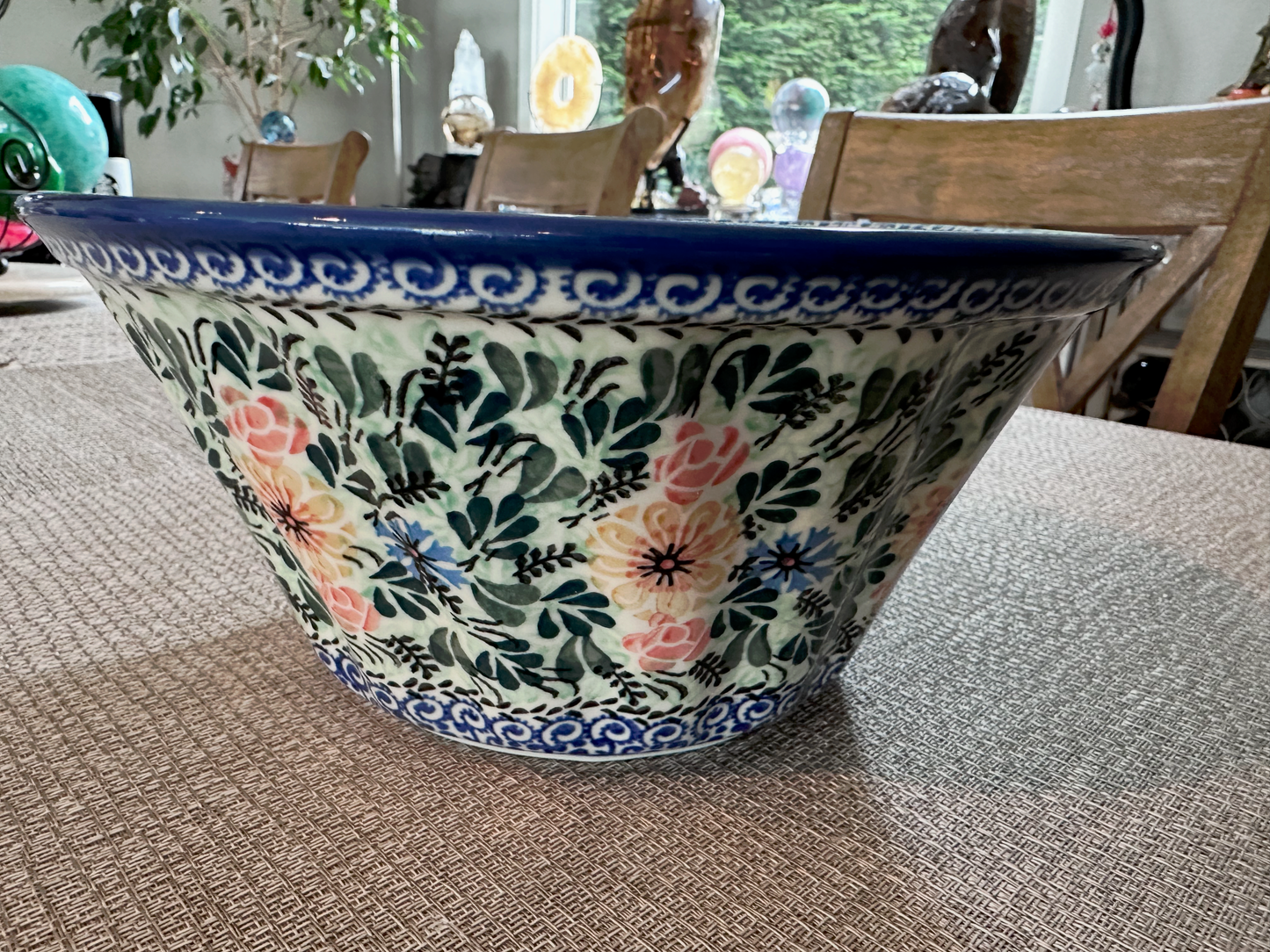 Ceramika Artystyczna – Bolesławiec Hand Made Polish Pottery - Round Brunt Cake Baker – UNIKAT #1936 – Artist Signed by B. Makieca – 4 3/4"(H) x 10"(Dia)