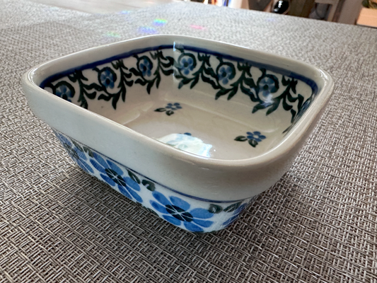 Ceramika Artystyczna – Bolesławiec Hand Made Polish Pottery - 3 1/2" Square Serving Dish