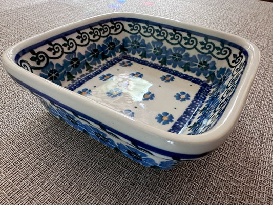 Ceramika Artystyczna – Bolesławiec Hand Made Polish Pottery - Square Dish – 2 Cup Capacity