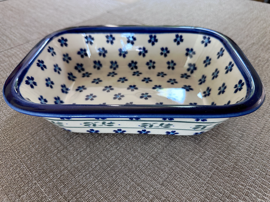 Zakłady Ceramiczne – Bolesławiec Hand Made Polish Pottery - Rectangular Baking / Serving Dish – 30 Oz Capacity
