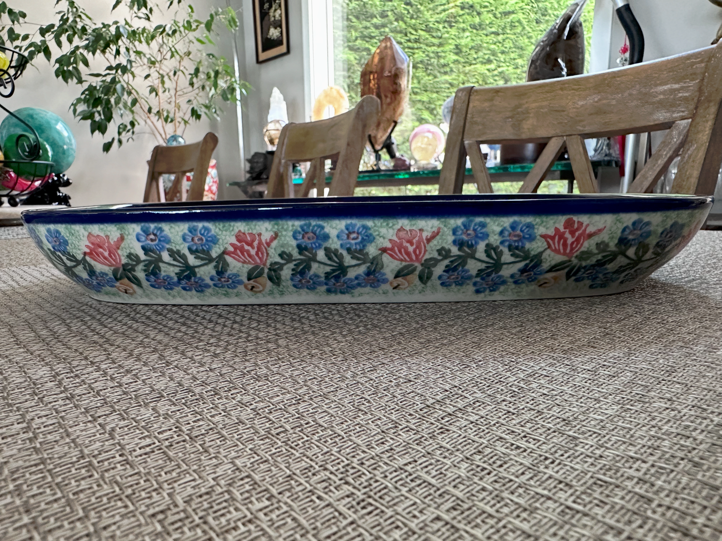 Ceramika Artystyczna – Bolesławiec Hand Made Polish Pottery - Rectangular Hors d'Oeuvre / Serving Tray – Artist Signed J. Macika – Unikat #2556