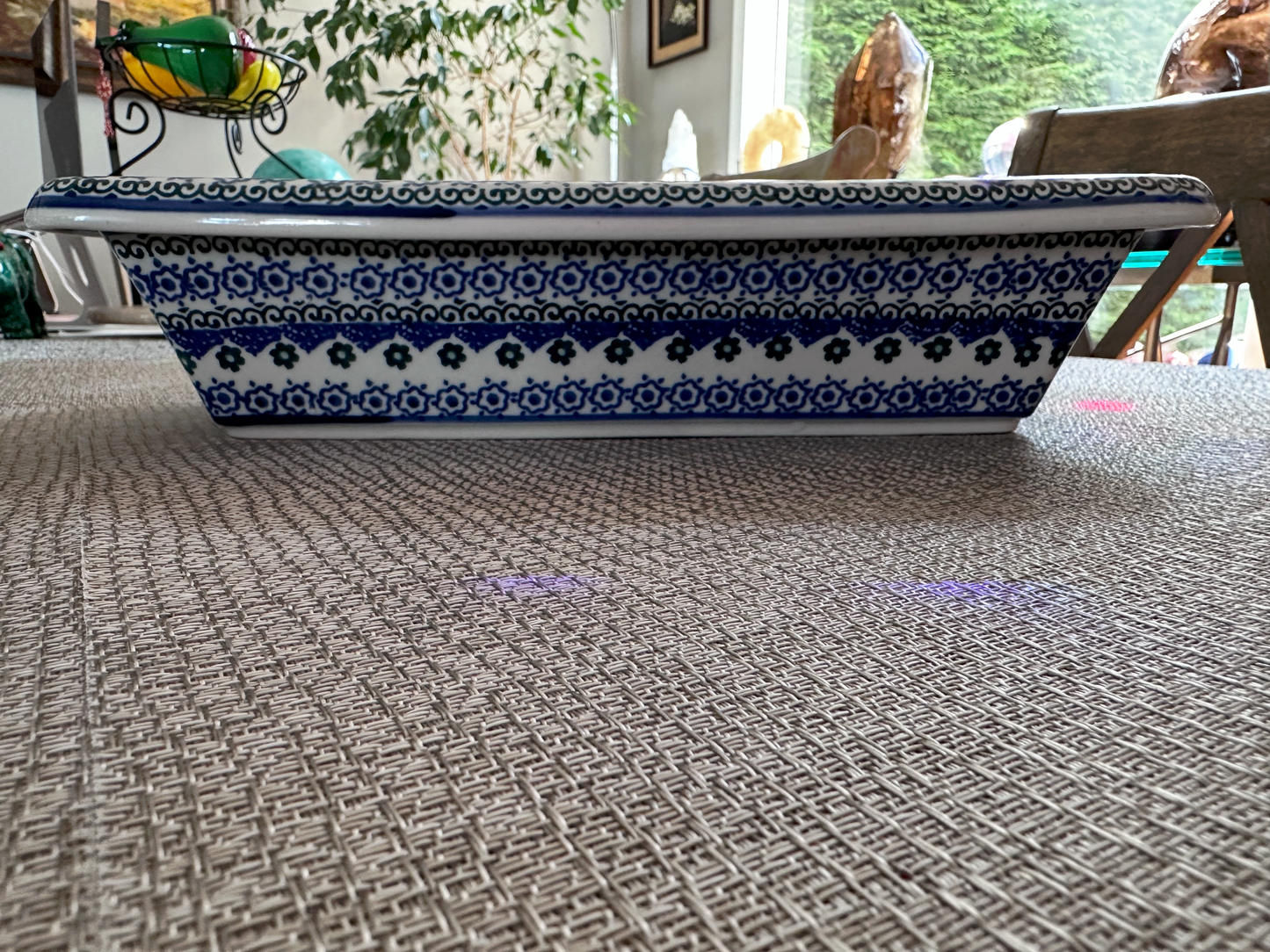 Ceramika Artystyczna – Bolesławiec Hand Made Polish Pottery - Rectangular Rolled Edge Serving / Baking Dish – 6 Cup Capacity